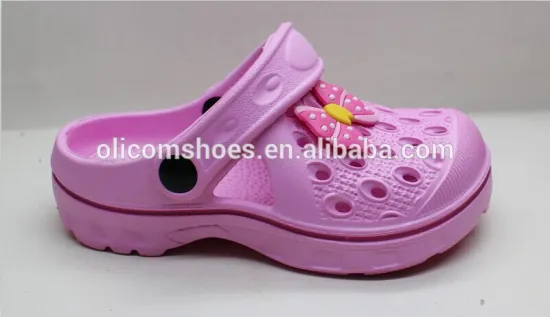 New Model Colorful clog shoes Children Eva Garden Sandal Shoes Kids Pvc Injection Slippers