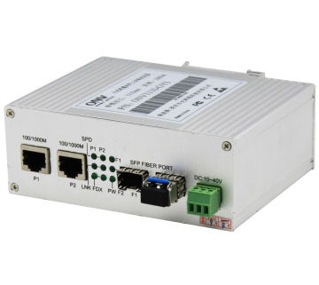 Industrial Single Mode Ethernet Media Converter Gigabit With Rj-45 Interface
