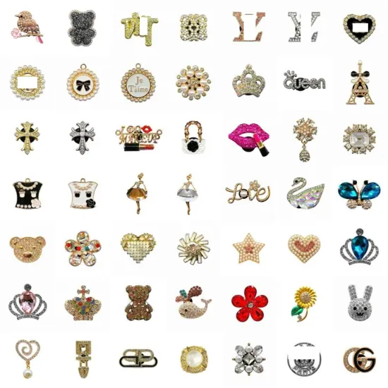 Hot Sale Metal Clog Designer Charms - Bling Shoe Decorations & Buckles