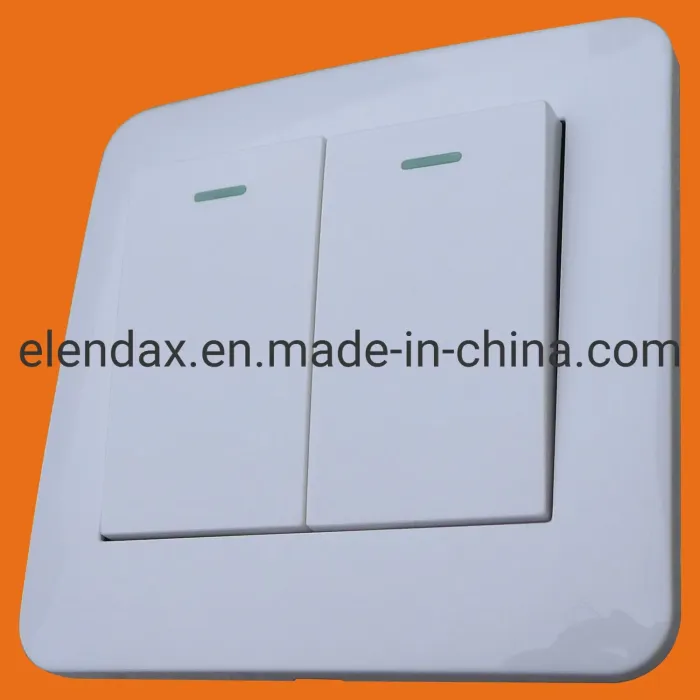 Sakelar 2 Gang 2 Arah Gaya Inggris 10Ax B6102