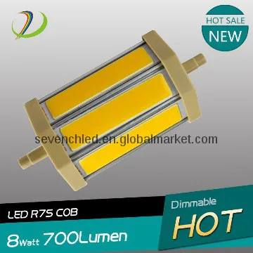 118mm r7 led cob r7s lamp dimmable