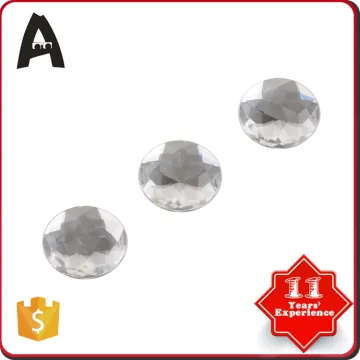 China wholesale fridge board decoration parts transparent twinkle beautiful 3cm diamond magnets
