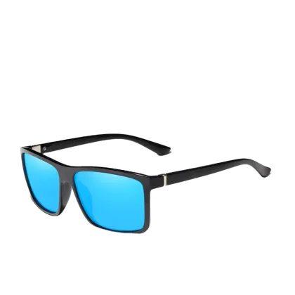KINGSEVEN Men's TR90 Polarized Mirror Square Sunglasses - Gafas N730