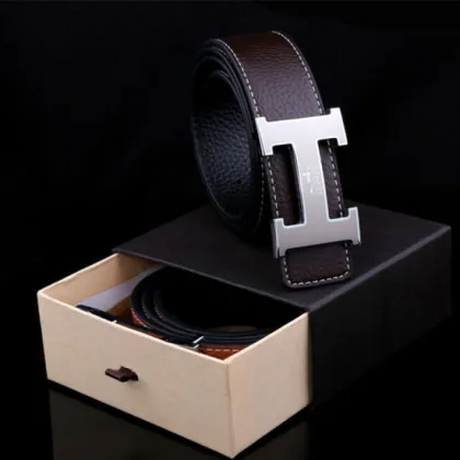 Black Box Paper Packaging for Men′s Leather Belts