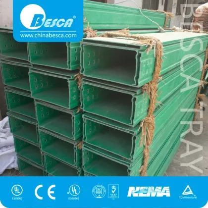 Fiber Reinforced Cable Duct with cover (FRP)