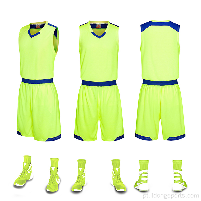 sublimação personalizada novos uniformes de basquete de estilo