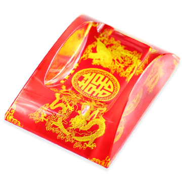 2014 Hot Sales China Style Crystal Dragon Ashtray Crystal Crafts