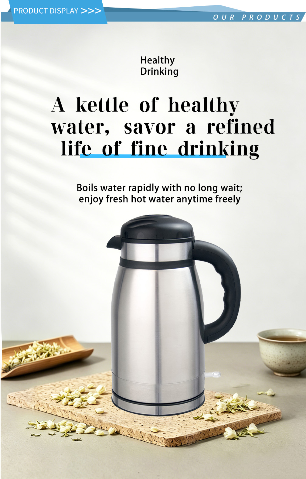 304 stainless steel kettle FK-1622-2 1