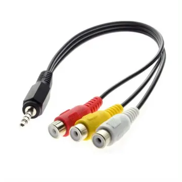 3.5mm to RCA AV Camcorder RCA Audio Cable