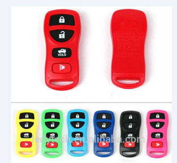 4 buttons color key shell case cover blank fob in pink yellow blue red