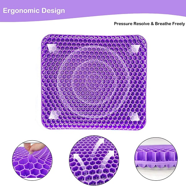 ergonomic design purple seat cushion