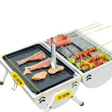 Picnic Outdoor Grills Backyard Smokeless Barrel Rotisserie Kitchen Steel Bbq Charcoal Grills Charcoal Barbecue Grill