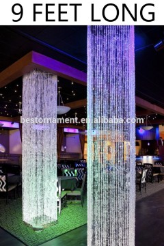 NON-IRIDESCENT Brilliant Square Crystal Beaded Column