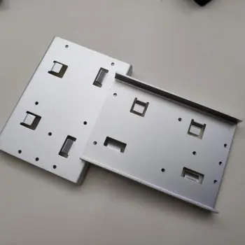Custom aluminum switch plate panel