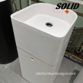 Wholesale Modern Sanitary Ware Free Standing Basin Wash Hand Basin with Pedestal