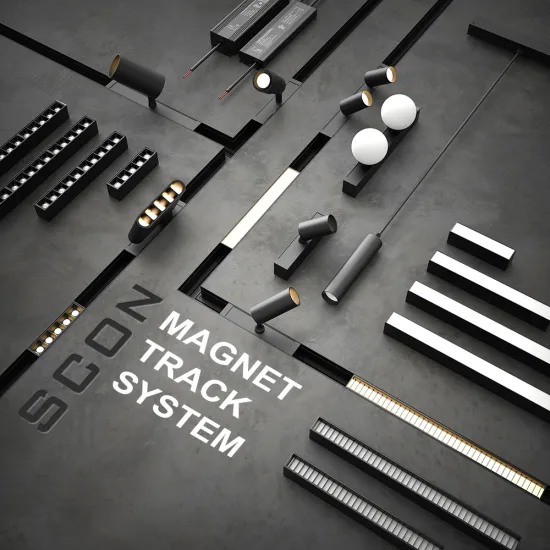 Modern Recessed Indoor LED Track Light - 10w to 40w for Home & Commercial Use