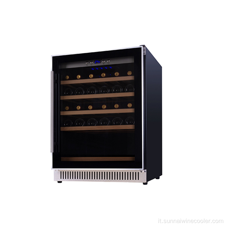 Display digitale di Sunnai integrato nel dispositivo di raffreddamento del vino