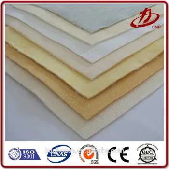 Polyester filter fabric stainless steel fiber needle felt