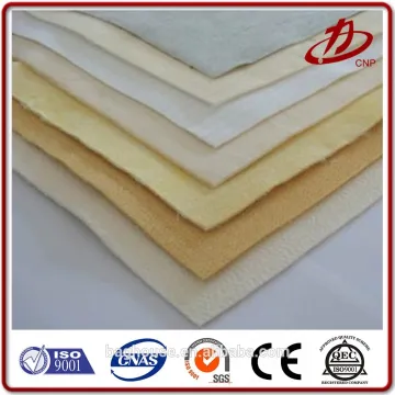 Polyester filter fabric stainless steel fiber needle felt