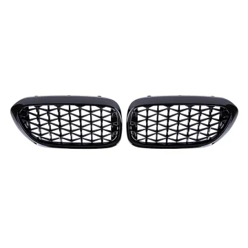 Hot Sale Diamond Grille Full Black for BMW 5 Series G30 G38 2018-2020 Front Bumper Grille