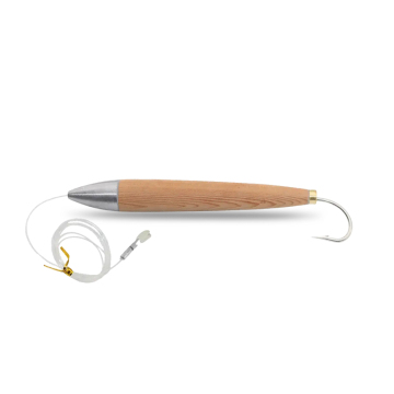 Thorforce OEM Sharp Mustad Hook Cebo de madera maciza para el trollado de agua de mar y pesca de gran caza