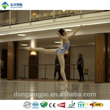 PVC vinyl form stable dance rubber flooring