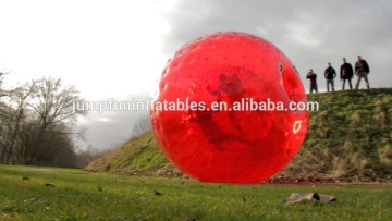 3m red zorb ball,high quality inflatable zorbing ball,cheap price hill ball