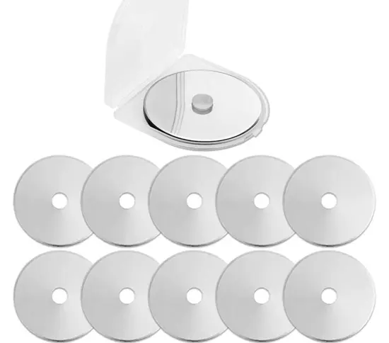 45mm Rotary Cutter Blades: Replacement Blades for Quilting, Sewing, Patchworking, and Fabric Crafting