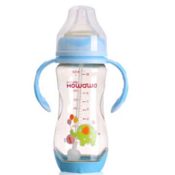 Botol susu kejururawatan bayi sensing haba dengan pemegang
