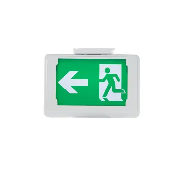 Green Illuminated Exit Signs With Battery Backup