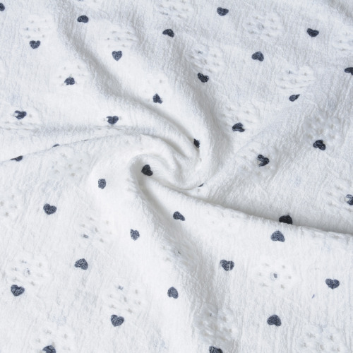 Tejido Jacquard crepé de urdimbre con impresión digital para vestido