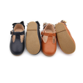 Bow Knot Genuine Leather Children Dress Shoes