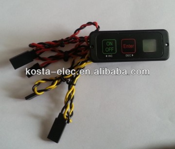 RC electronic on off switch with LCD program receiver