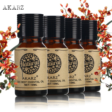 AKARZ Famous brand tea tree castor jojoba lavender Essential Oils Pack For Aromatherapy, Massage,Spa, Bath 4pcs/lot