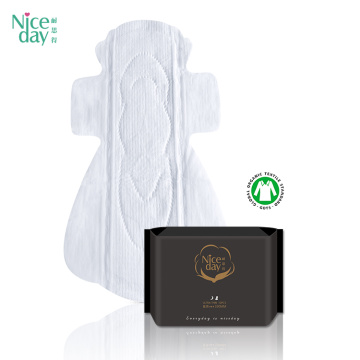 Cubierta de algodón orgánica de Niceday Pads menstrual durante la noche