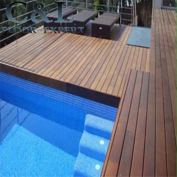 Natural Real A Grade Burma Teak Solid Outdoor Swimming Pool Decking
