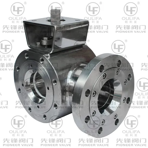 3-Way Wafer Type Ball Valve with Short Super Length