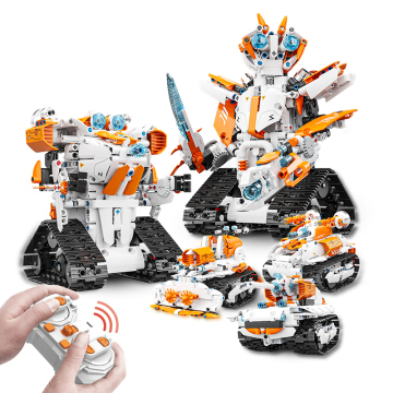 Pl003 5-in-1 Programming Robot Model: A Comprehensive Building Block Kit for STEM Education and Creative Play