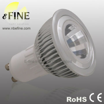 led COB spot light 5W GU10 sharp aluminium lamp body