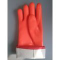 Wintergefütterte PVC-beschichtete Handschuhe mit sandigem Finish