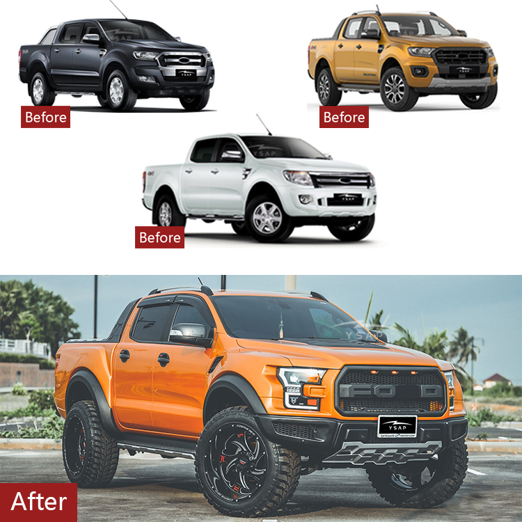 12-21 تغيير حارس إلى F150 Raptor Body Kit