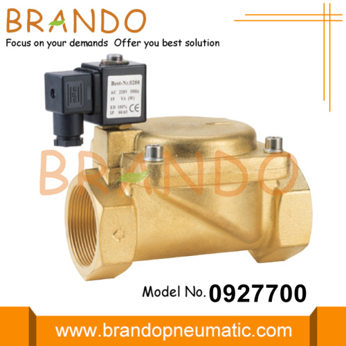 0927700 2 &#39;&#39; Brass الملف اللولبي صمام 24VDC 110VAC 220VAC