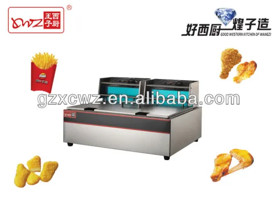 2 tanks and 2 baskets electric fryer