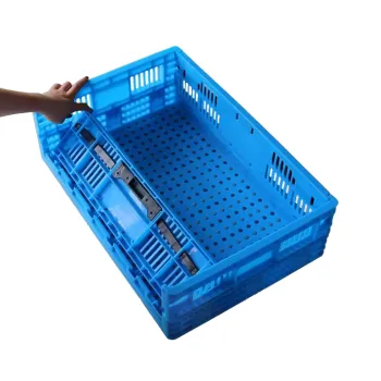 Industrial Foldable Rectangular Plastic Storage Boxes for Fruit Crates