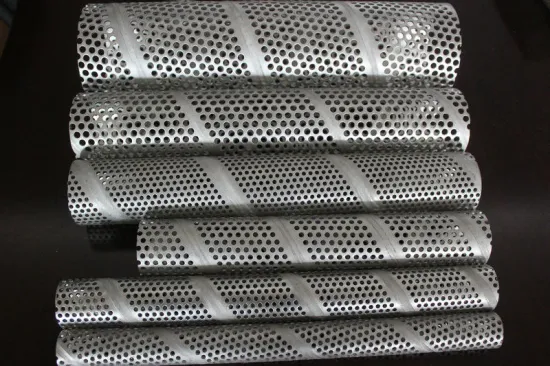Diamond Hole Perforated Metal Tube For Noise And Heat Insulation