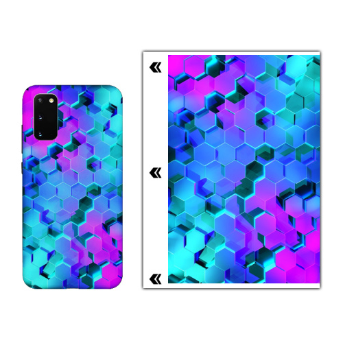 Color Mosaic Mobile Skin Foile 3D Back Stickers