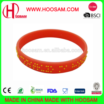Silicone Bracelets with Happy Day Words