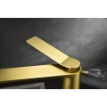 Luxury Brass Bathroom Single Lever Single Handle Tall Basin Mixer Brushed Gold Sink Faucet Taps Golden