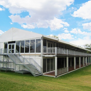 Double Deck Luxury Wedding Party Tent for Outdoor Events at Resort with Aluminum Structure