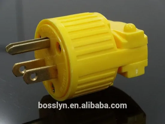 Nema 5-15 USA ewireable Flip Seal Straight Blade Plug